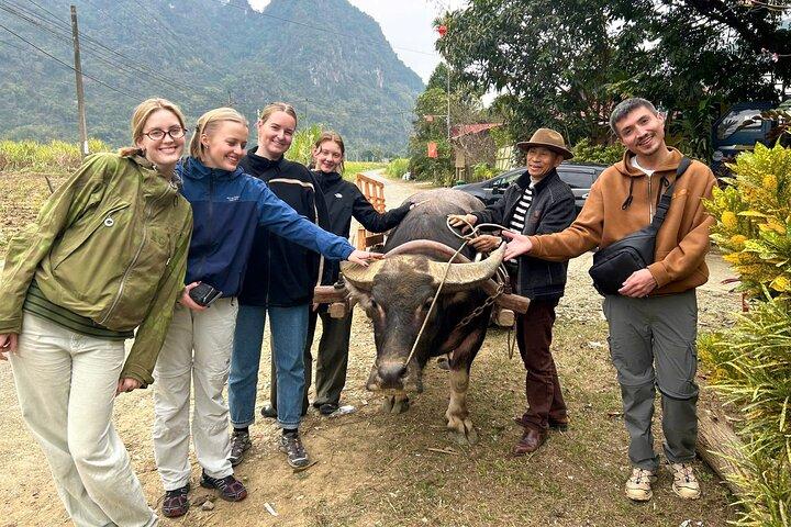 Pu Luong 3 Days Buffalo Ride Cart, Biking and Rafting Tour