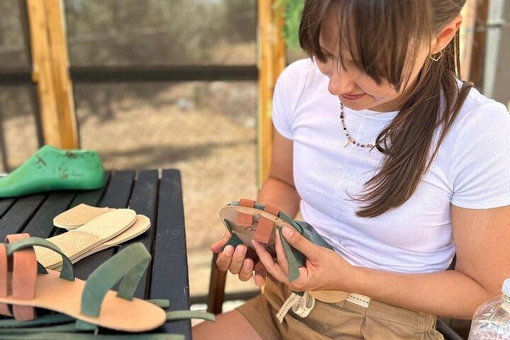 Make Leather Ancient Greek Sandals and Tour Temple of Poseidon