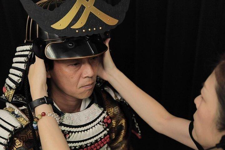 Tokyo Samurai Armor Experience in a Photo Studio