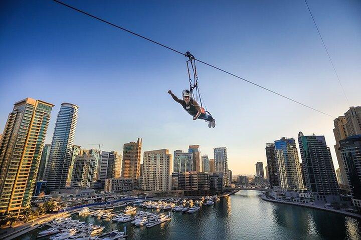 Dubai Ziplining Adventure Experience with Photos & Videos