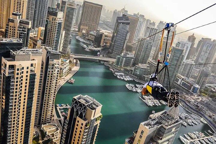 Dubai Ziplining Adventure Experience with Photos & Videos