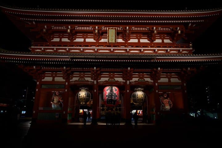 Asakusa Night Evening Walking Tour with English-Speaking Guide