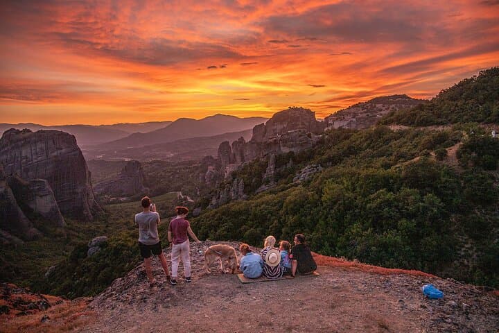 Athens: Meteora 2-Day Tour Sunset & Morning Small Group + Hotel