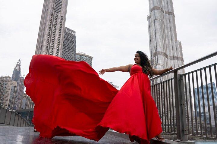 Flying Dress Dubai Photography