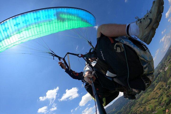 Paragliding over medellin with photos and videos