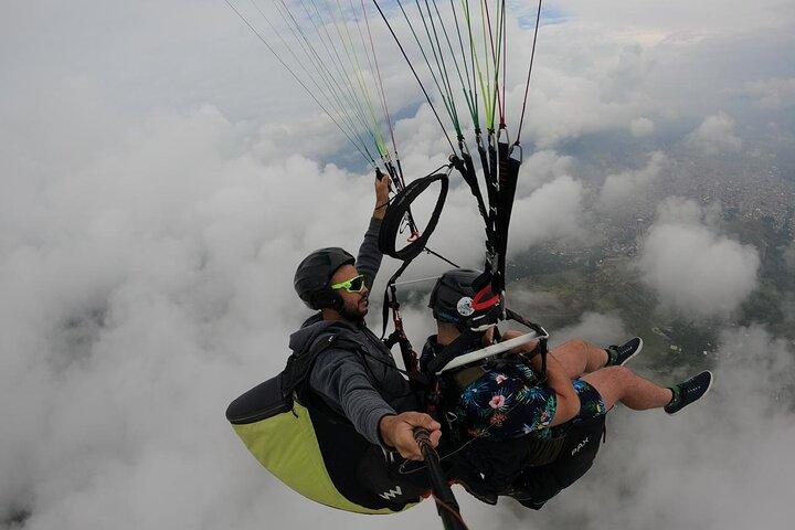 Paragliding over medellin with photos and videos