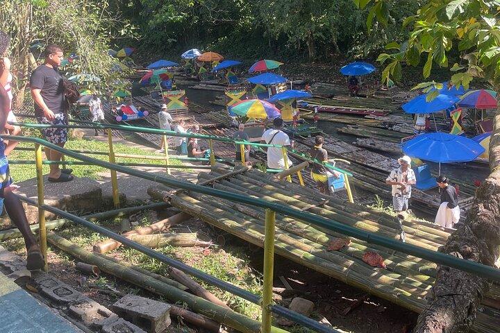 Bamboo Rafting with Limestone Foot massage then Margaritaville.