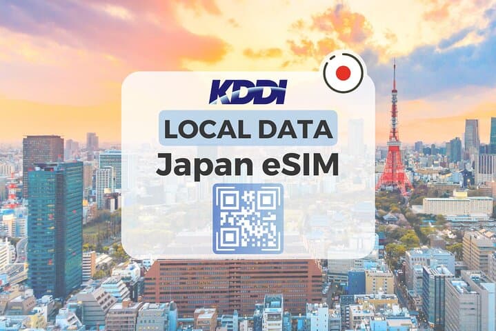 Japan eSIM with Unlimited Local 5G/4G Data