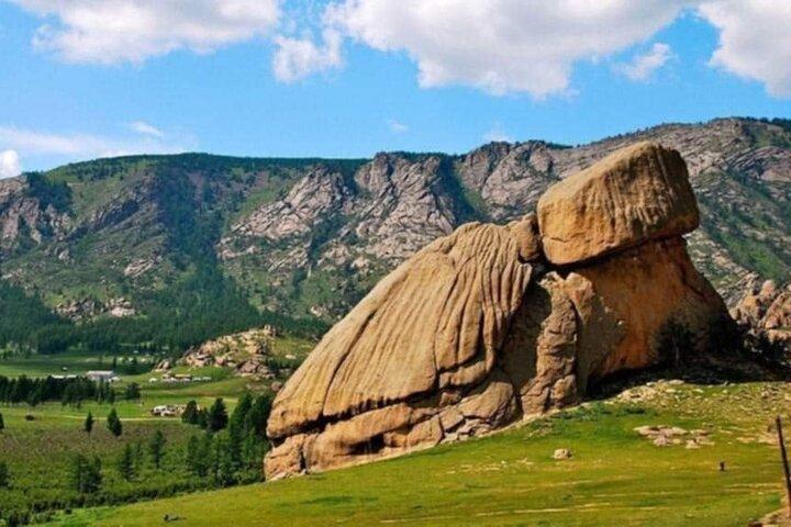 From UB:Chinggis Khan Statue&Turtle Rock&Aryapala temple Day Tour