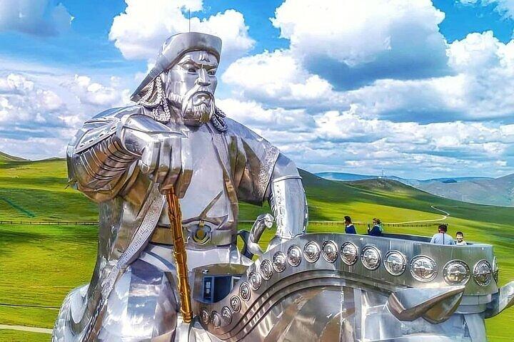 From UB:Chinggis Khan Statue&Turtle Rock&Aryapala temple Day Tour