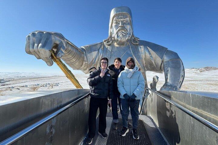 From UB:Chinggis Khan Statue&Turtle Rock&Aryapala temple Day Tour