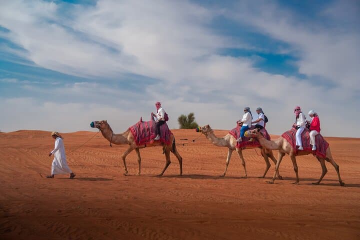 Premium Dubai Desert Sunrise with Dune Bashing & Camel Ride