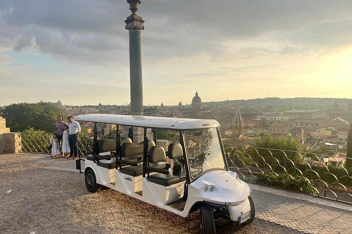 Rome Private Golf Cart Tour and Exclusive Food and Wine Tasting