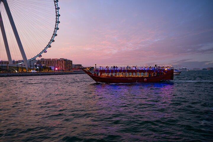 Dubai Luxury Marina Dhow Cruise with Gourmet Indian Dinner