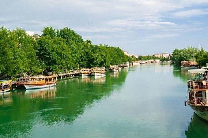 Manavgat River Boat Waterfall & Market Tour from Side