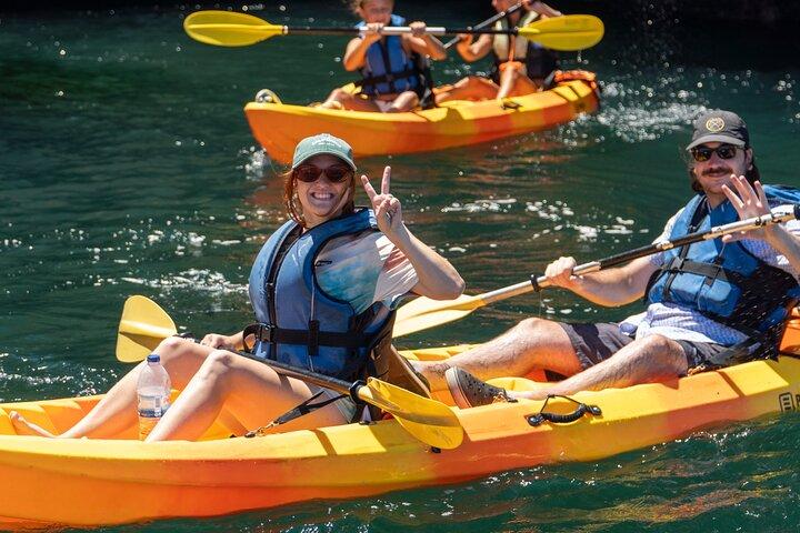 From Lagos: Kayak Tour of Ponta da Piedade Caves on Catamaran