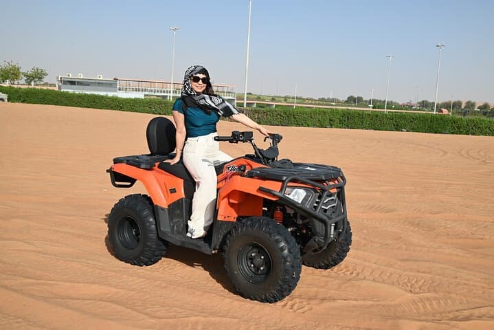 Morning Desert safari With Quad bike ride Sandboard & Camel ride