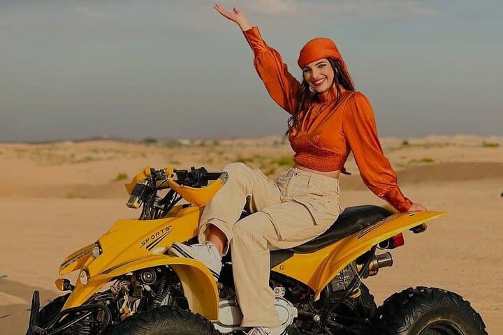 Vip Desert Safari Dubai with Quad bike Camel Riding BBQ Dinner