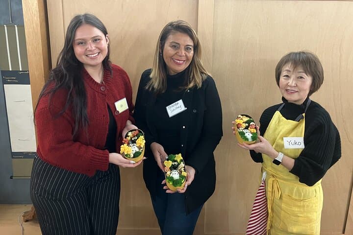 Making a bento box with cute character look in Japan