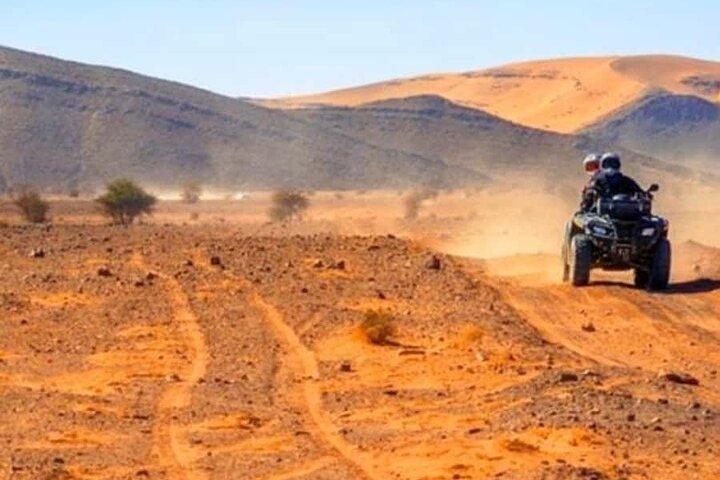 From Marrakech : Agafay Desert Quad Camel Ride and Dinner Show