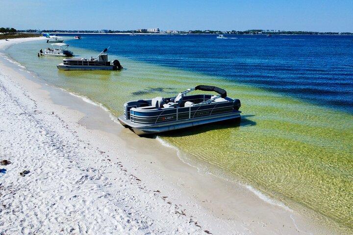 Half Day 90HP Pontoon Rental to Shell Island