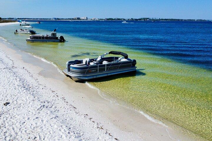 Full Day 60HP Pontoon Rental to Shell Island