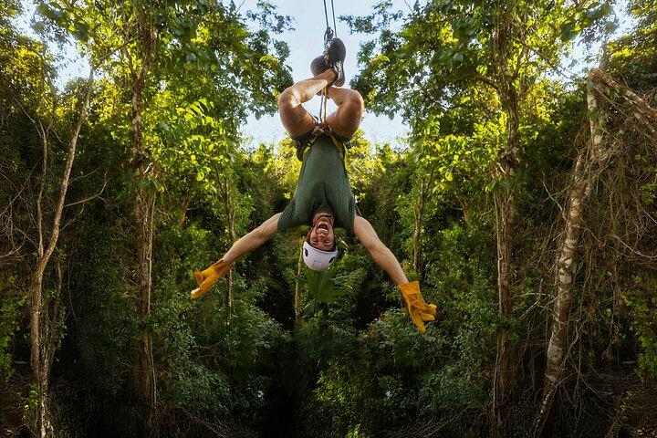 ATV Jungle Adventure with Ziplines, Cenote & Transportation