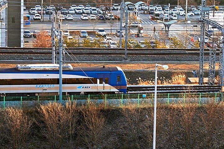 South Korea AREX Express Train from Incheon Airport to Seoul