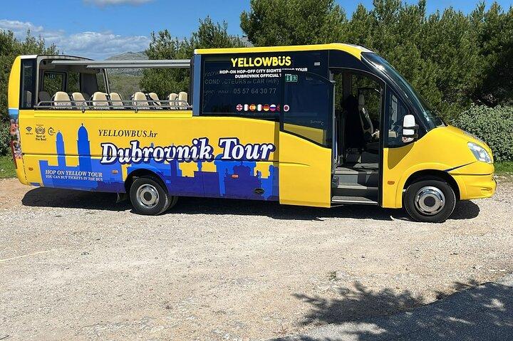 Dubrovnik: Hop-On Hop-Off Yellow Cabrio Bus Tour with Live Guide