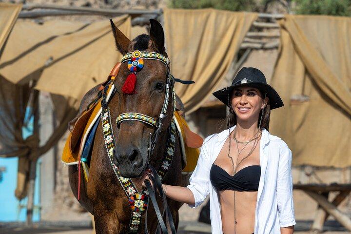 Santorini: Ride a Donkey or a Horse through Volcanic landscapes