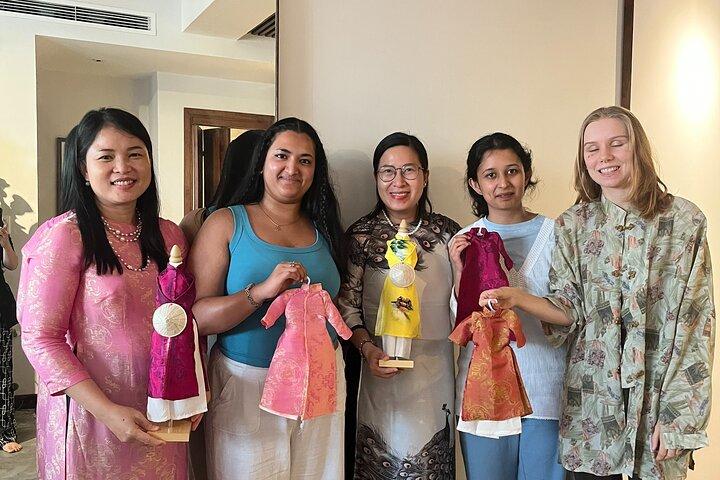 HCM city: Vietnamese traditional costume-minisize Áo dài workshop