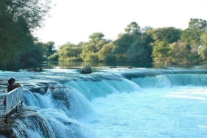 Manavgat River Boat Waterfall & Market Tour from Side