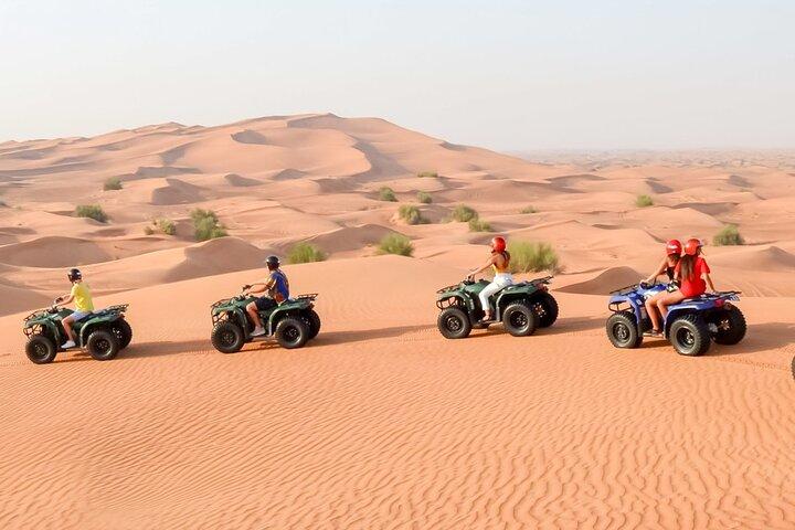 Quad Biking Adventure with Camel and Sand Boarding Tour Abu Dhabi