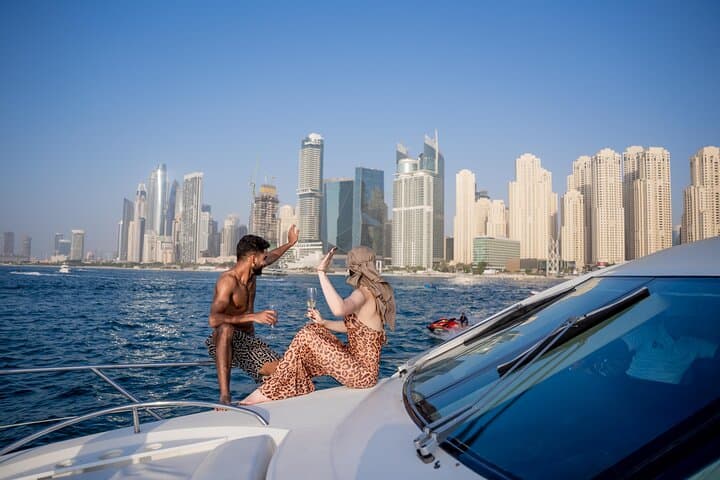 Dubai Marina Sunset & Night Yacht Cruise with Drinks