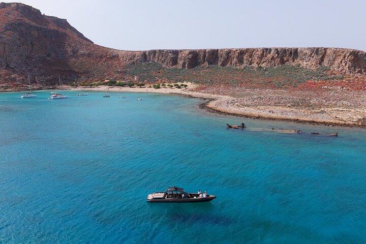 From Kissamos Balos And Gramvousa Speedboat Cruise with Drinks