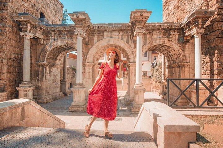 Antalya All-Inclusive City Tour from Kemer:Boat Trip & Waterfalls