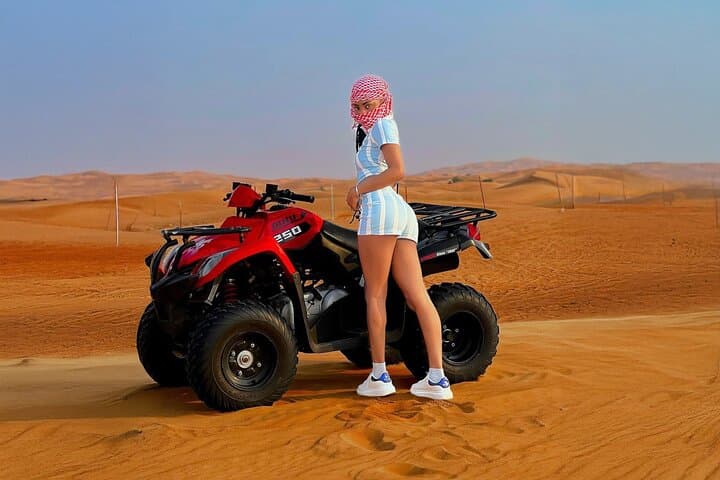 Quad Bike Self-drive & Camel Trekking Experience In Red Dunes Desert