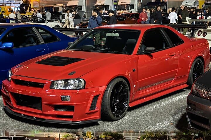 【R34】Daikoku PA Carmeet tour Tokyo Drift Vibes GTR/Supra/ R35 etc