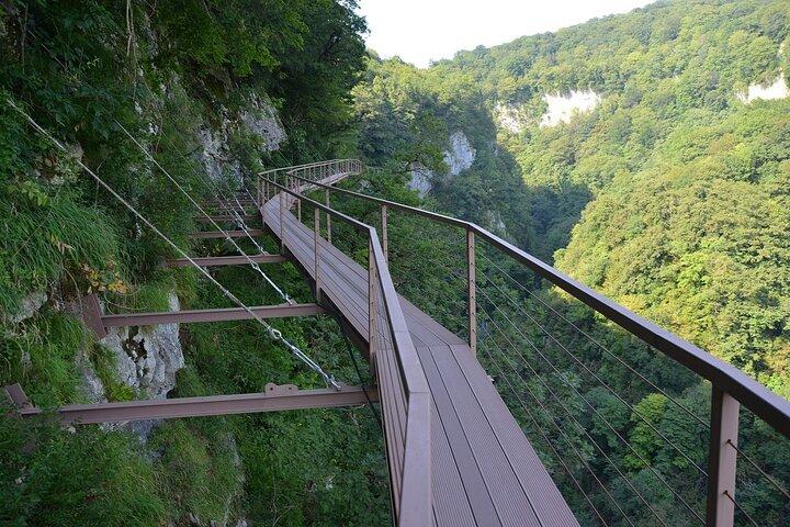 Martvili Canyon and Hanged Bridges of Okatse