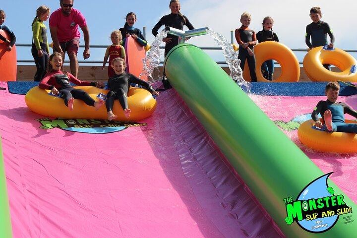 A Monster 360ft Slip and slide in Barnstaple, North Devon