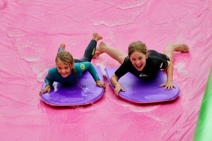 A Monster 360ft Slip and slide in Barnstaple, North Devon