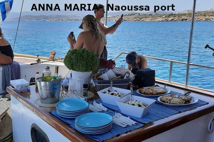 Paros Half Day Boat Tour from Naoussa port and Bay .
