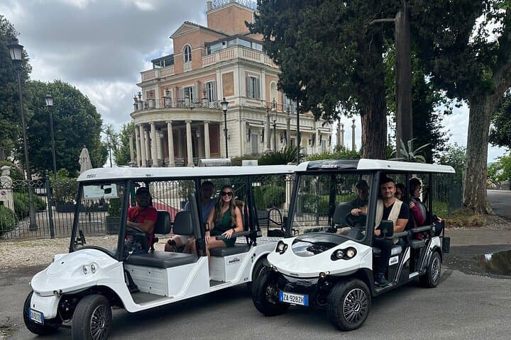 Rome golfcart tour , in the evening with hotel pick-up