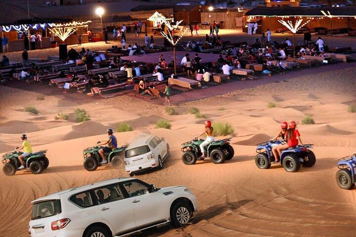 Dubai Desert Safari with Quad bike, Camel Ride, BBQ Dinner & more