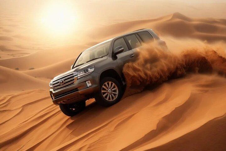 Evening Desert Safari with PickDrop,BBQ & Shows–QuadBike Optional