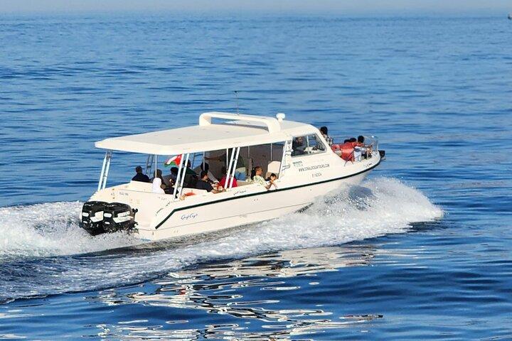 Sunset and Muscat Coastal View and Speed Boat Adventure