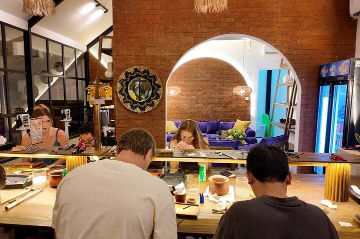Bali Jewelry Silver Class in Uluwatu with Gold Plating Option
