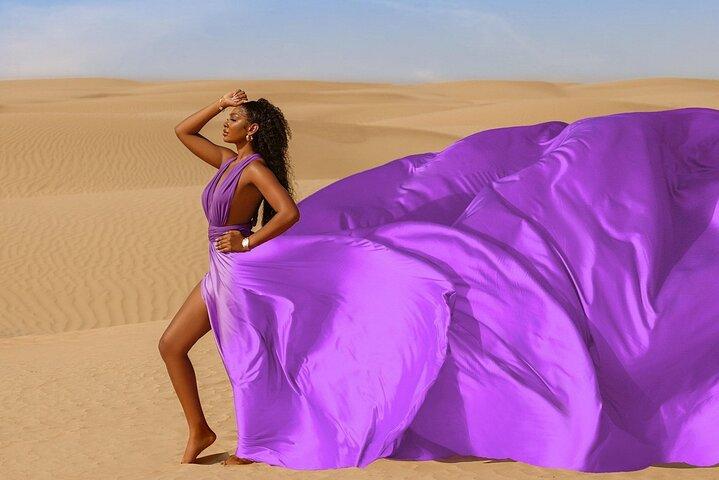 Private Safari with Quad Bike Camel Ride Flying Dress Photoshoot