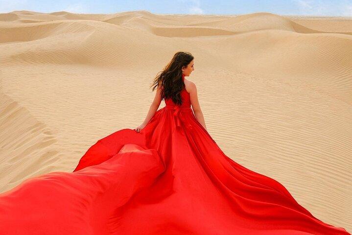 Private Safari with Quad Bike Camel Ride Flying Dress Photoshoot