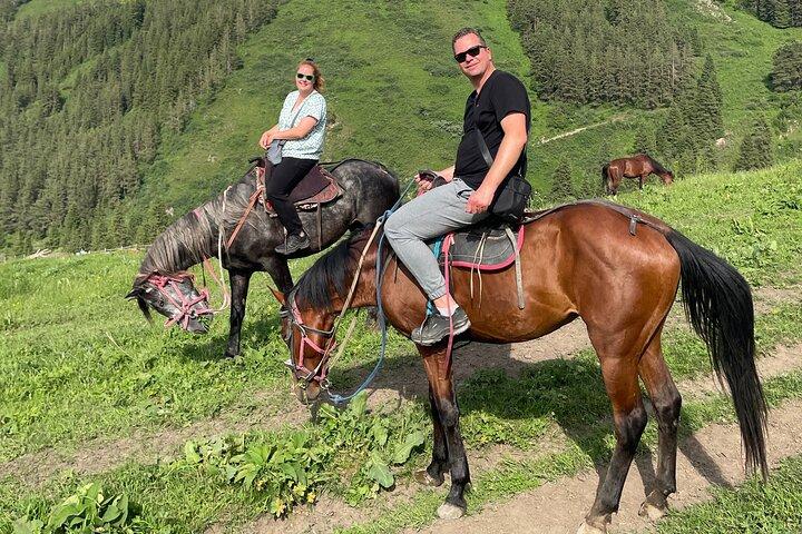 Scenic Horse Ride in Chon Kemin Valley with Ancient Burana Tower
